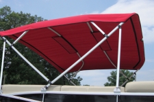 4-Bow 10' Square Tube Pontoon Top w/Standard Front & Rear Braces