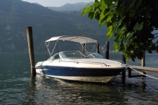 3-Bow Round Tube Bimini Top - 1995 Sea Ray 180 CB Signature