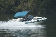 3-Bow Round Tube Bimini Top - 30in. Height - Mastercraft Boat