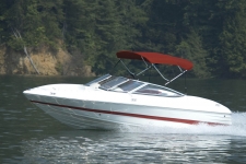 3-Bow Round Tube Bimini Top - 36in. Height - Mariah Boat