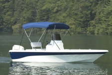 3-Bow Round Tube Bimini Top - 54in. Height - Nautic Star Boat