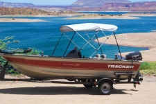 3 Bow Round Tube Bimini Top - Tracker Pro Angler V16