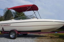 4-Bow Round Tube Bimini Top - 36in. Height - Stingray Boat