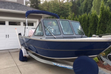 Round Tube Storage Boot w/ Bimini Top Stored on Braces