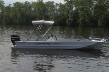 3-Bow Round Tube Bimini Top - 2011 Sea Ark 24' Big Daddy