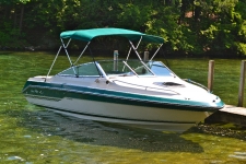 3-Bow Round Tube Bimini Top - Sea Ray Seville Boat