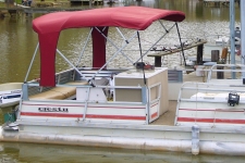 4-Bow Square Tube Buggy Style Pontoon Top