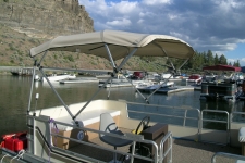 4-Bow Square Tube Free Standing Pontoon Top - Includes Center Cross Strut for Stability