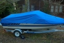 1987 Sea Ray Seville 19, V-Hull Runabout Style Cover, Styled to Fit, Poly-Guard, Caribbean Blue