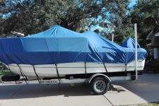 2004 Trophy 1801 WA, Styled to Fit Cover, Sun-DURA, Cobalt Blue - Shown w/ Optional Support Poles