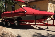 Tahoe_Custom Fit w/ Tower Cutouts_2010 Q7i w/ Folding Tower_Sun-DURA_Red