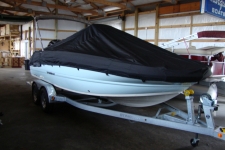 Stingray_Custom Fit_2017 206 CC w/ Bimini Top Upright_Sun-DURA_Black