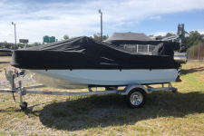 Boston Whaler - Custom Fit Boat Cover - 2019 Boston Whaler Montauk 150 w/ Bow Rail