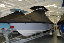 Carolina Skiff - Custom Fit Under-the-T-Top Boat Cover - 2019 Carolina Skiff Sea Chaser 23 LX w/ Soft Top