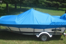 Triumph, Center Console Bay Style Fishing Boat w/Shallow Draft Hull, Styled to Fit, Poly-Guard, Caribbean Blue