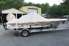 2014 Scout 191 Bayscout, Styled-to-Fit for V-Hull Center Console Shallow Draft Bay Style Fishing Boat, Poly-Guard, Beige