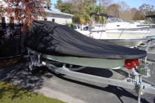 Center Console Bay Style Shallow Draft Fishing Boat w/ Poling Platform - Styled to Fit Boat Cover