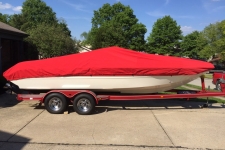 2008 Stingray 230 LX, Styled to Fit, V-Hull Runabout Style, Sun-DURA, Red