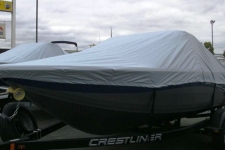 2011 Crestliner Sport Angler 1750, Custom Fit, Poly-Guard, Haze Gray