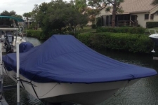 2014 Carolina Skiff 198 DLV - Custom Fit Boat Cover - Admiral Navy