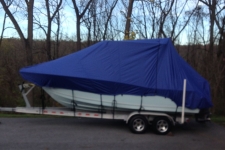 Specialty Cover designed for Walk Around Cuddy Cabins w/Hard Top or Center Console Boats with T-Top