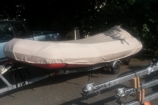 Carver Styled to Fit boat cover on an inflatable styled boat
