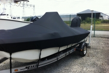 Center Console Bay Style Fishing Boat w/Shallow Draft Hull - Styled to Fit Boat Cover