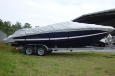 2012 Regal 2200, Styled to Fit, V-Hull Runabout w/Walk-Thru Transom, Poly-Guard, Haze Gray