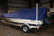 2013 Scout 177 Winyah, V-Hull Center Console Shallow Draft Fishing Boat w/Poling Platform, Styled to Fit, Poly-Guard, Navy