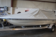 2013 Scout 177 Winyah, V-Hull Center Console Shallow Draft Fishing Boat w/Poling Platform, Styled to Fit, Poly-Guard, Haze Gray