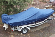 Smokercraft Osprey 16 DLX, Styled to Fit, Aluminum V-Hull Fishing Boat w/Walk-Thru Windshield, Poly-Guard, Caribbean Blue
