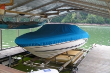 V-Hull Runabout Boat, Styled to Fit, Poly-Guard, Caribbean Blue