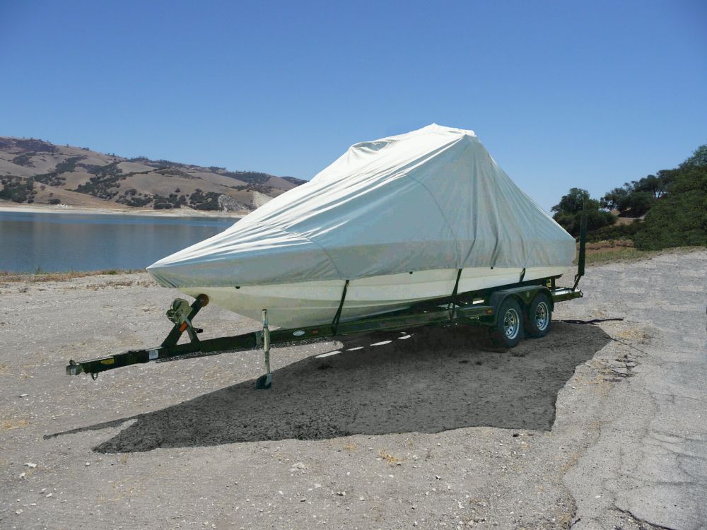 Deluxe V-Hull Fishing Tournament boat w/Ski Wakeboard Tower Boat Cover 20'L
