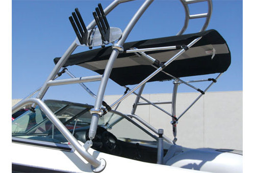 universal BOAT FRONT tower mounted Bimini shade canopy cover wake board 600d 