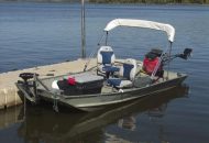 Example of 2-Bow Bimini Top stored on Brace Kit (Brace Kits are Optional).